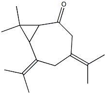 8,8-dimethyl-4,6-dipropan-2-ylidene-bicyclo[5.1.0]octan-2-one Structure