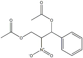 Acetic acid 3-acetoxy-2-nitro-3-phenyl-propyl ester Structure