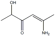 5-Amino-2-hydroxy-hex-4-en-3-one 구조식 이미지