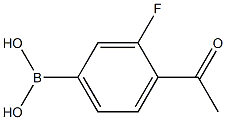 4-Aceto-3-fluorophenylboronic acid Structure