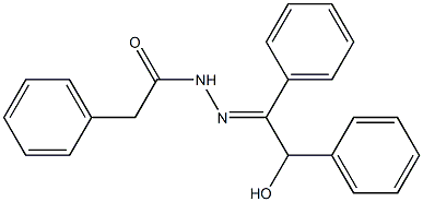 N'-(2-hydroxy-1,2-diphenylethylidene)-2-phenylacetohydrazide Structure