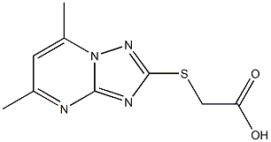 [(5,7-dimethyl[1,2,4]triazolo[1,5-a]pyrimidin-2-yl)sulfanyl]acetic acid Structure