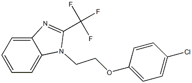 4-chlorophenyl 2-[2-(trifluoromethyl)-1H-benzimidazol-1-yl]ethyl ether Structure