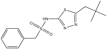 N-(5-neopentyl-1,3,4-thiadiazol-2-yl)(phenyl)methanesulfonamide 구조식 이미지