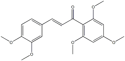 3-(3,4-dimethoxyphenyl)-1-(2,4,6-trimethoxyphenyl)-2-propen-1-one 구조식 이미지