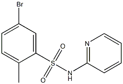 5-bromo-2-methyl-N-(2-pyridinyl)benzenesulfonamide Structure