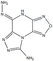 8-amino[1,2,5]oxadiazolo[3,4-e][1,2,4]triazolo[4,3-a]pyrazin-5(4H)-one hydrazone 구조식 이미지