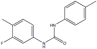 N-(3-fluoro-4-methylphenyl)-N'-(4-methylphenyl)urea Structure