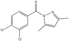 1-(3,4-dichlorobenzoyl)-3,5-dimethyl-1H-pyrazole 구조식 이미지