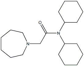 2-azepan-1-yl-N,N-dicyclohexylacetamide Structure