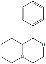 1-phenyloctahydropyrido[2,1-c][1,4]oxazine 구조식 이미지