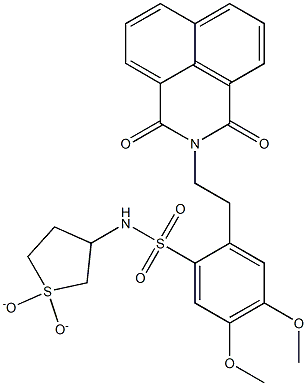 N-(1,1-dioxidotetrahydro-3-thienyl)-2-[2-(1,3-dioxo-1H-benzo[de]isoquinolin-2(3H)-yl)ethyl]-4,5-dimethoxybenzenesulfonamide Structure