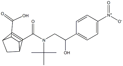 3-{[tert-butyl(2-hydroxy-2-{4-nitrophenyl}ethyl)amino]carbonyl}bicyclo[2.2.1]hept-5-ene-2-carboxylic acid Structure