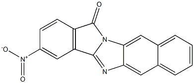 3-nitro-13H-naphtho[2',3':4,5]imidazo[2,1-a]isoindol-13-one 구조식 이미지