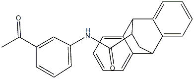 N-(3-acetylphenyl)tetracyclo[6.6.2.0~2,7~.0~9,14~]hexadeca-2,4,6,9,11,13-hexaene-15-carboxamide 구조식 이미지