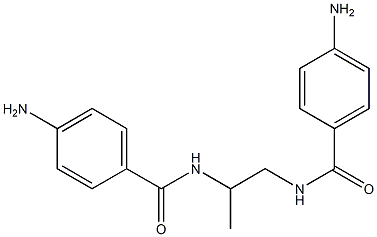 4-amino-N-{2-[(4-aminobenzoyl)amino]-1-methylethyl}benzamide 구조식 이미지