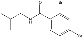 2,4-dibromo-N-isobutylbenzamide 구조식 이미지