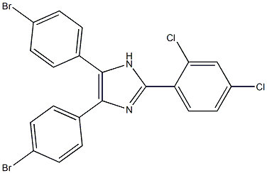 4,5-bis(4-bromophenyl)-2-(2,4-dichlorophenyl)-1H-imidazole Structure