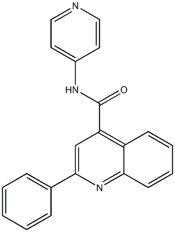 2-phenyl-N-(4-pyridinyl)-4-quinolinecarboxamide Structure