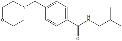 N-isobutyl-4-(4-morpholinylmethyl)benzamide 구조식 이미지