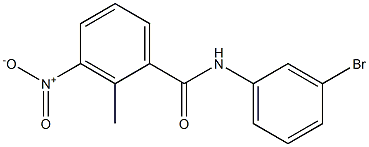 N-(3-bromophenyl)-3-nitro-2-methylbenzamide 구조식 이미지