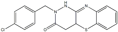 2-(4-chlorobenzyl)-1,2,4,4a-tetrahydro-3H-pyridazino[4,3-b][1,4]benzothiazin-3-one 구조식 이미지