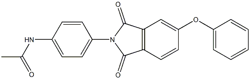 N-[4-(1,3-dioxo-5-phenoxy-1,3-dihydro-2H-isoindol-2-yl)phenyl]acetamide Structure