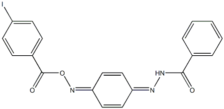 N'-(4-{[(4-iodobenzoyl)oxy]imino}-2,5-cyclohexadien-1-ylidene)benzohydrazide Structure