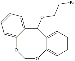 2-bromoethyl 12H-dibenzo[d,g][1,3]dioxocin-12-yl ether 구조식 이미지