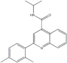 2-(2,4-dimethylphenyl)-N-isopropyl-4-quinolinecarboxamide Structure