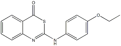 2-(4-ethoxyanilino)-4H-3,1-benzothiazin-4-one 구조식 이미지