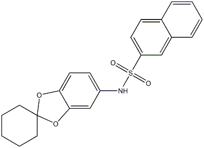 N-(spiro[1,3-benzodioxole-2,1'-cyclohexane]-5-yl)naphthalene-2-sulfonamide Structure