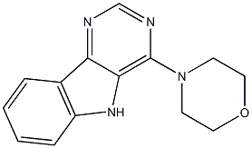 4-(4-morpholinyl)-5H-pyrimido[5,4-b]indole Structure