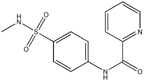 N-{4-[(methylamino)sulfonyl]phenyl}-2-pyridinecarboxamide 구조식 이미지