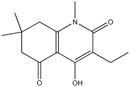 3-ethyl-4-hydroxy-1,7,7-trimethyl-7,8-dihydroquinoline-2,5(1H,6H)-dione Structure