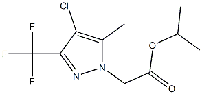 isopropyl [4-chloro-5-methyl-3-(trifluoromethyl)-1H-pyrazol-1-yl]acetate Structure