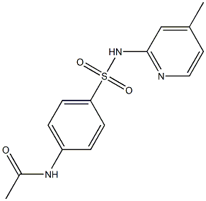 N-(4-{[(4-methyl-2-pyridinyl)amino]sulfonyl}phenyl)acetamide Structure