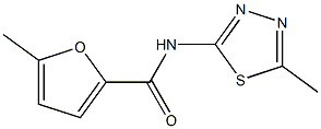 5-methyl-N-(5-methyl-1,3,4-thiadiazol-2-yl)-2-furamide Structure