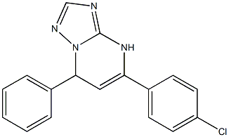 5-(4-chlorophenyl)-7-phenyl-4,7-dihydro[1,2,4]triazolo[1,5-a]pyrimidine 구조식 이미지