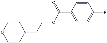 2-(4-morpholinyl)ethyl 4-fluorobenzoate Structure