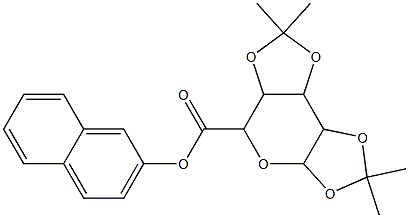 2-naphthyl 2,2,7,7-tetramethyltetrahydro-3aH-di[1,3]dioxolo[4,5-b:4,5-d]pyran-5-carboxylate 구조식 이미지