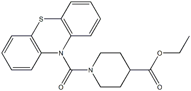 ethyl 1-(10H-phenothiazin-10-ylcarbonyl)-4-piperidinecarboxylate 구조식 이미지