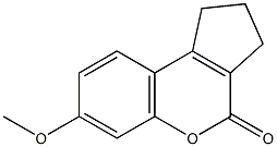 7-methoxy-2,3-dihydrocyclopenta[c]chromen-4(1H)-one 구조식 이미지