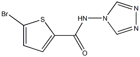 5-bromo-N-(4H-1,2,4-triazol-4-yl)-2-thiophenecarboxamide 구조식 이미지