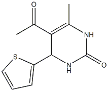 5-acetyl-6-methyl-4-(2-thienyl)-3,4-dihydro-2(1H)-pyrimidinone 구조식 이미지