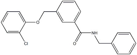 N-benzyl-3-[(2-chlorophenoxy)methyl]benzamide Structure