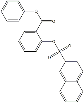 phenyl 2-[(2-naphthylsulfonyl)oxy]benzoate Structure