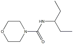 N-(1-ethylpropyl)-4-morpholinecarboxamide 구조식 이미지