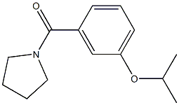 isopropyl 3-(1-pyrrolidinylcarbonyl)phenyl ether Structure