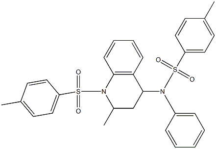 4-methyl-N-{2-methyl-1-[(4-methylphenyl)sulfonyl]-1,2,3,4-tetrahydro-4-quinolinyl}-N-phenylbenzenesulfonamide Structure